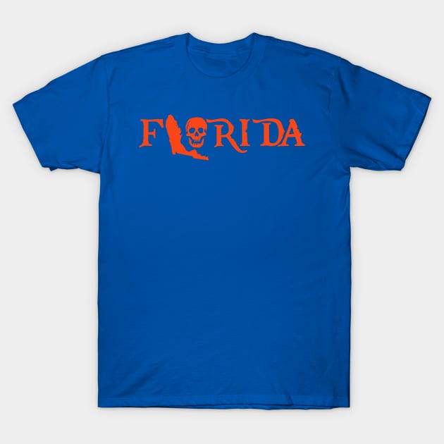 Pirate Skull Florida Gators T-Shirt by justin_weise